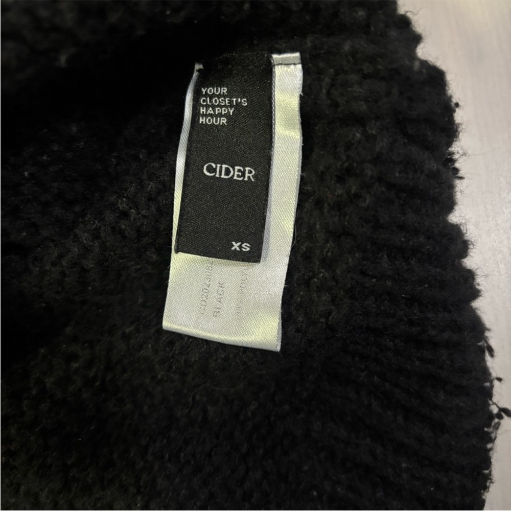Cider Floral Embellished Black Sweater Size XS - Picture 8 of 8